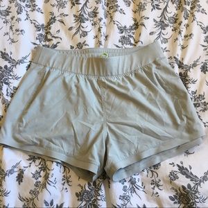 Athleta light gray athletic shorts